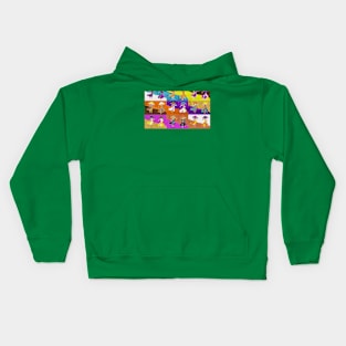 Mushroom Magicians 9 panel Kids Hoodie